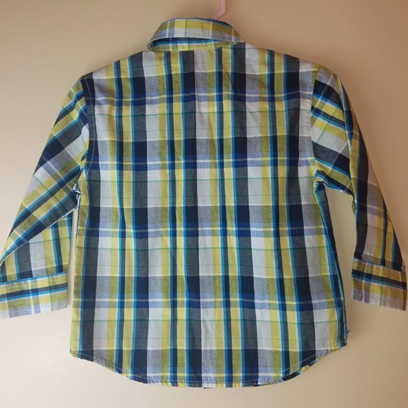Nautical Button down plaid pattern shirt - Picture 2 of 4